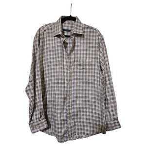 BURBERRY LONDON‎ Mens Checkered Dress Shirt - Size Medium
